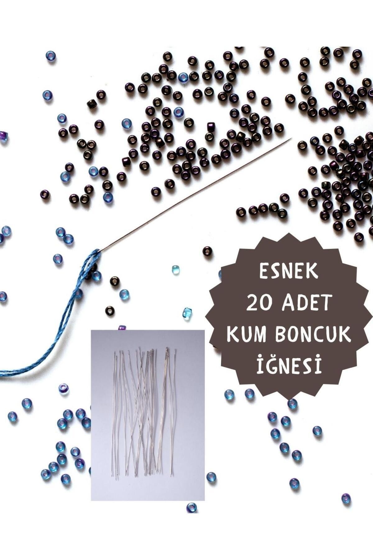 10 Cm 20 Adet Miyuki Peyote ,tuğla Tekniği Ve Tezgah Için Esnek Yumuşak Iğne Seti Kum Boncuk Iğnesi