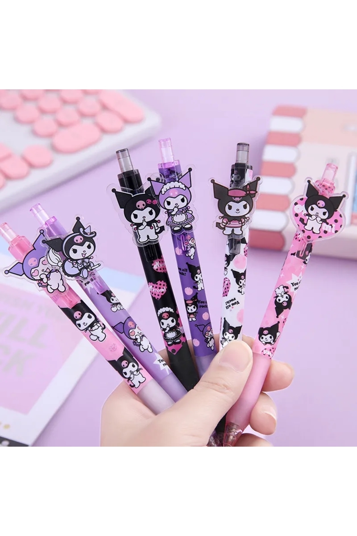 Kawaii Sanrio Kuromi My Melody Labirent Oyunlu Jel Kalem 1 Adet