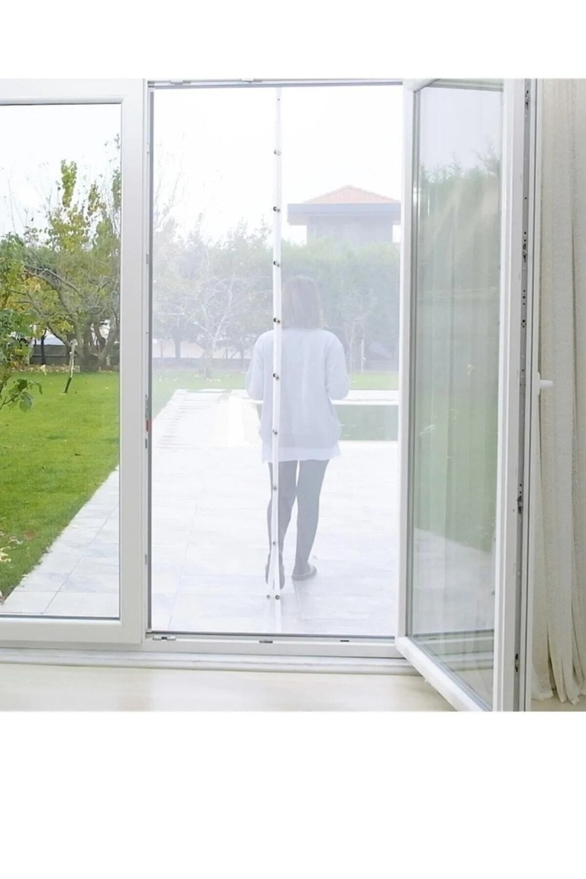 2 Adet Tül Mıknatıslı Kapı Sinekliği 60x210 Cm - 3