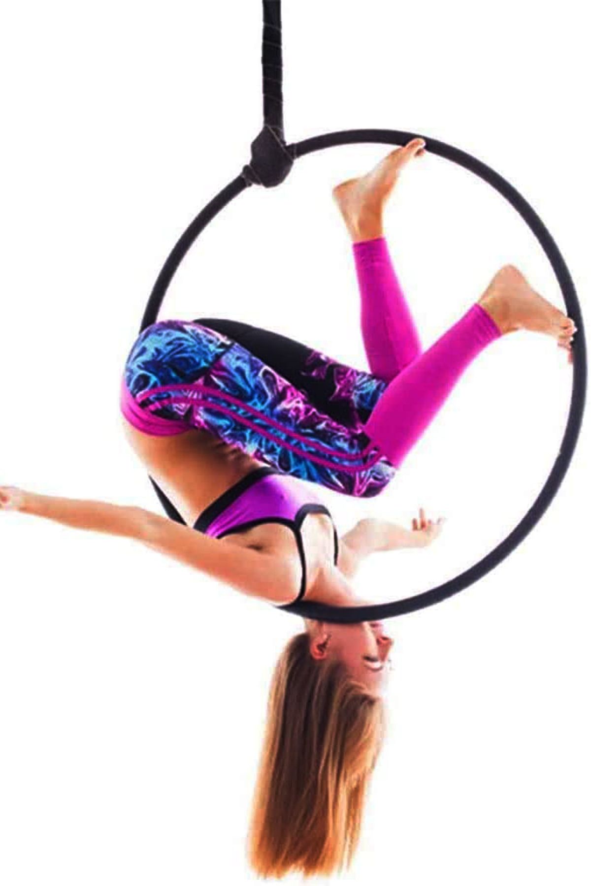 KAŞIKBEY Yoga Hulahop Plates Çemberi Antigravity Askılı Yoga Fitnes Trapaze Halka Jimlastik Denge Spor Aleti