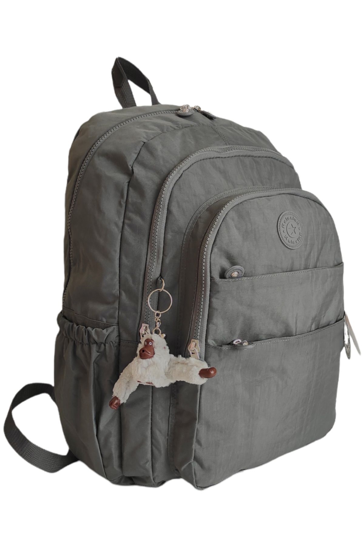 RKY SERENITY-Relaxion Gray Waterproof Clinker Fabric Multi-Compartment Backpack with Large Internal Volume 2