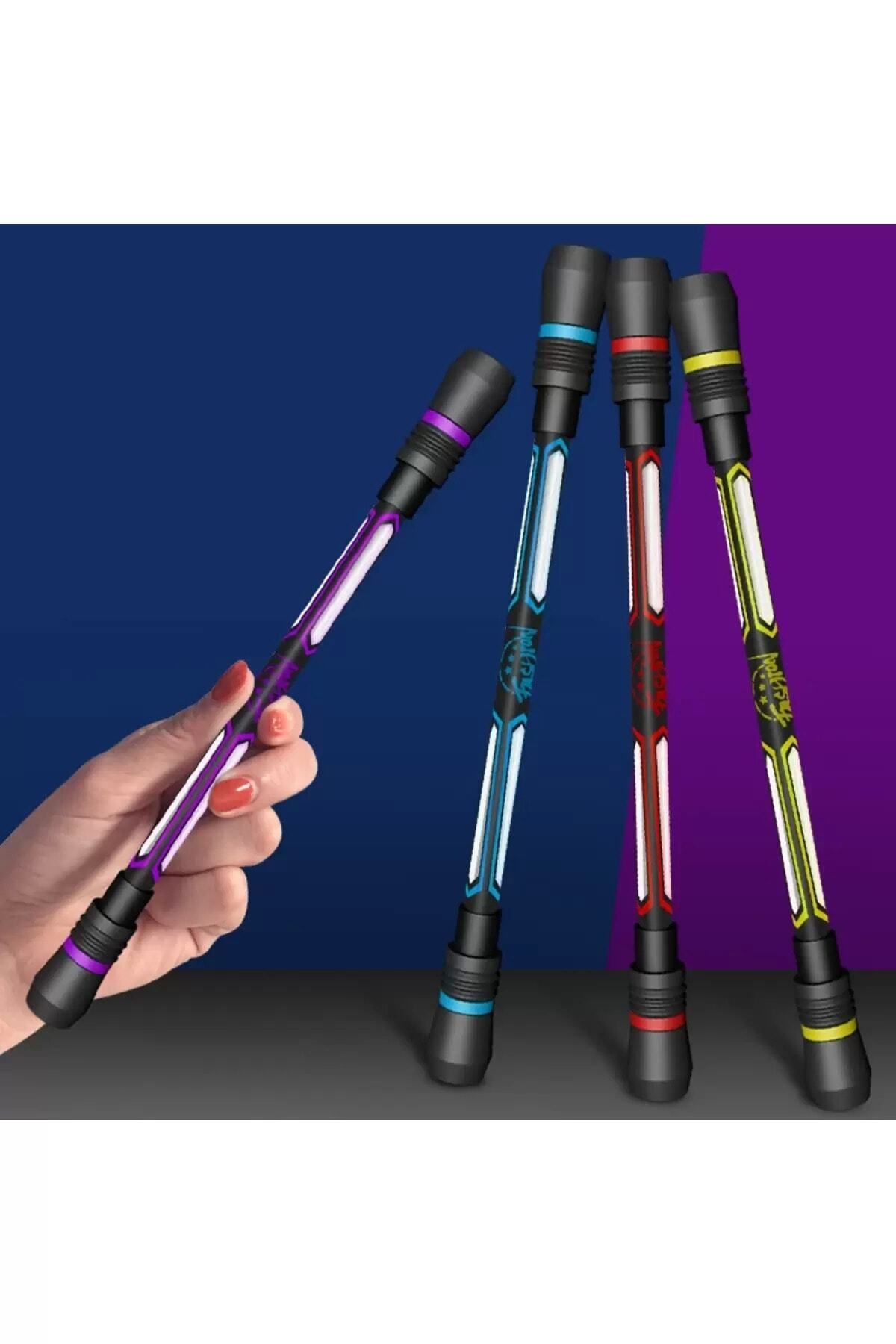 Stres Kalemi Süper Denge Kalemi Spinner Pen Gercek Uçlu Döndürme Kalem İthal