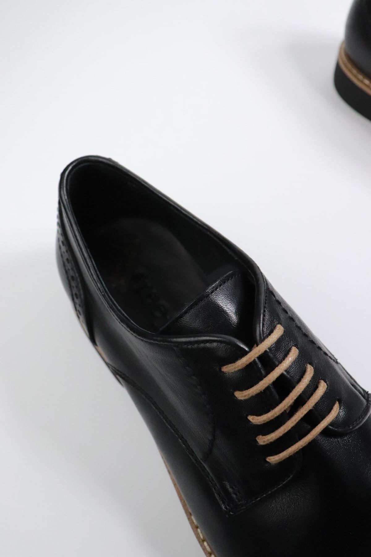 Freefoot-- 2650-2 Black Genuine Leather Thin Sole Men's Classic Shoes 3