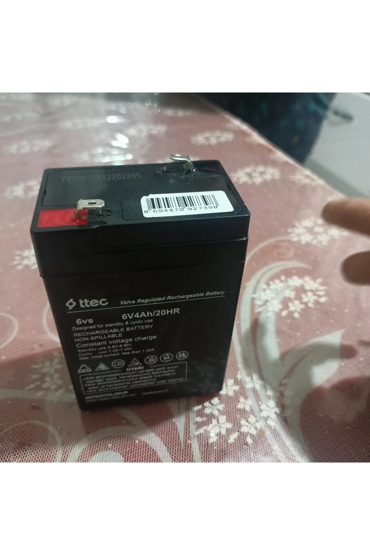 Ttec Goldsilver GS2630 Fenere Uyumlu Akü 6V4AH -Goldsilver GS-2630 Uyumlu Akü 6 Volt 4 Amper Kuru Tip Akü