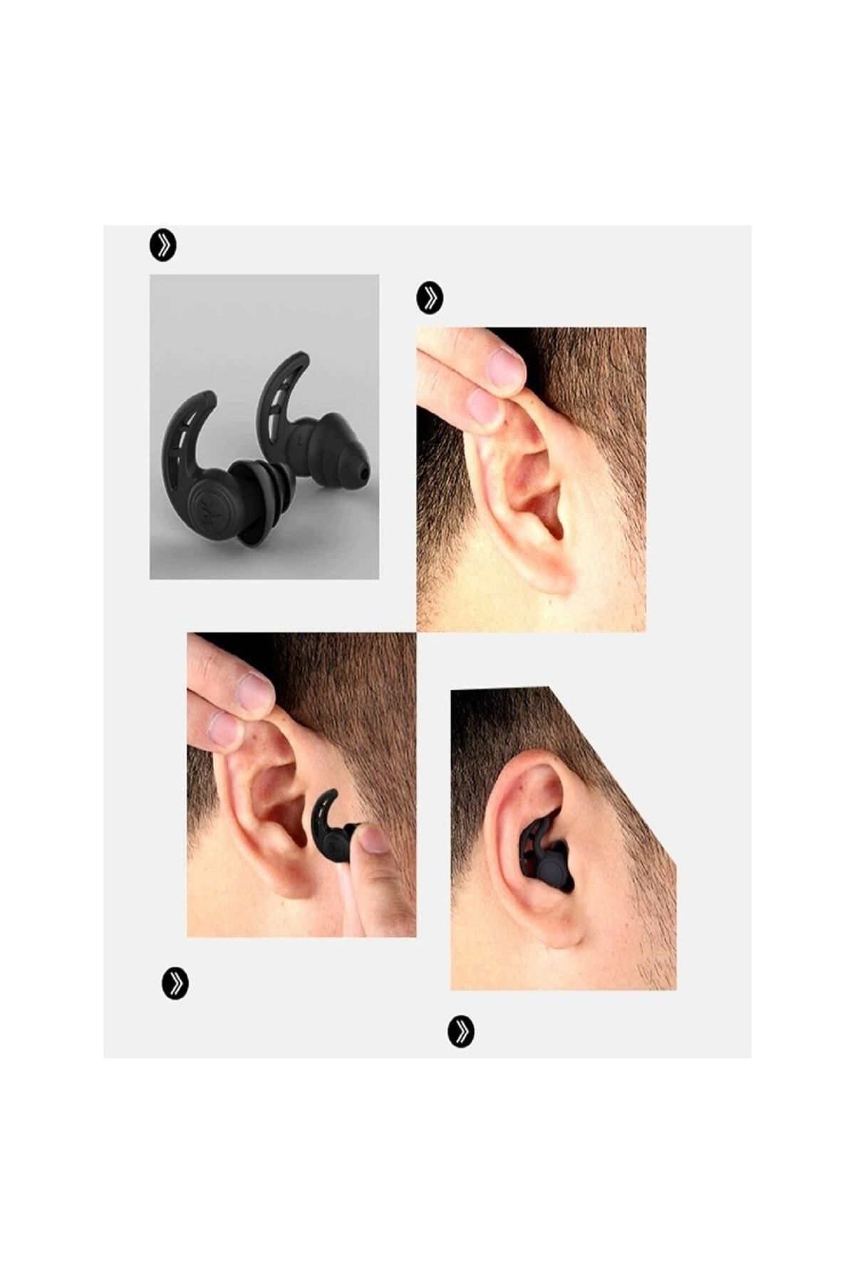 Bakio-1 Pair of 3-Layer 100% Silicone Sleep and Snoring Prevention Earplugs 2