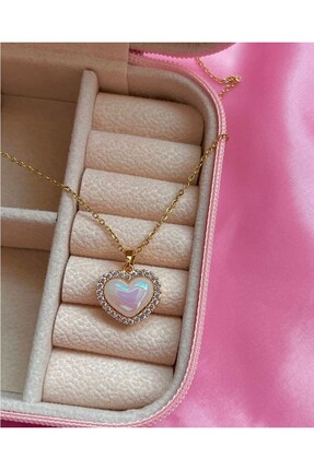 Accessories Kalpli Çelik Gold Renk Kolye