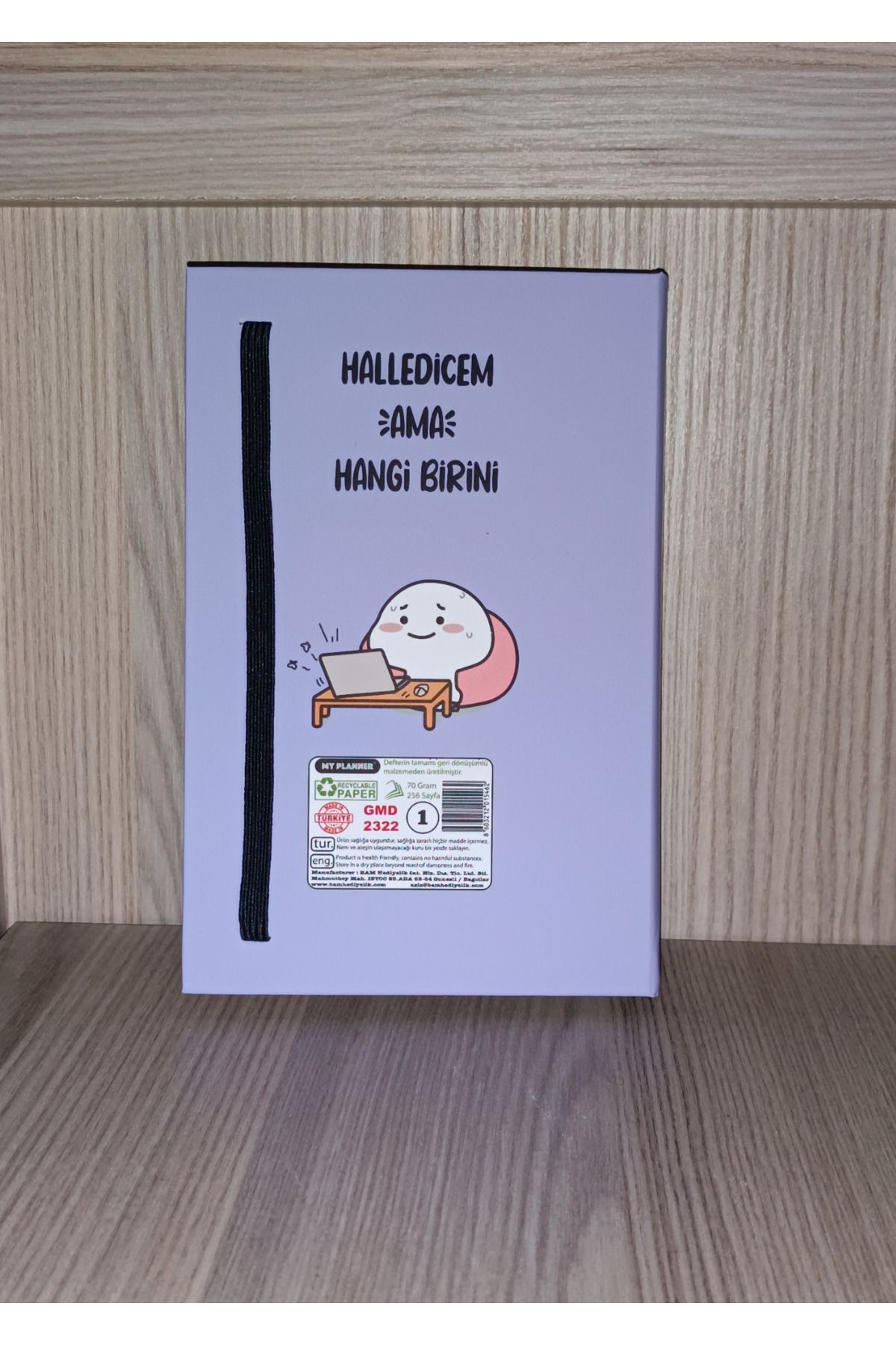 Yeni1Trend-Halledicem But Thick Book Looking Non-Lined Diary, Note and Memory Notebook 5