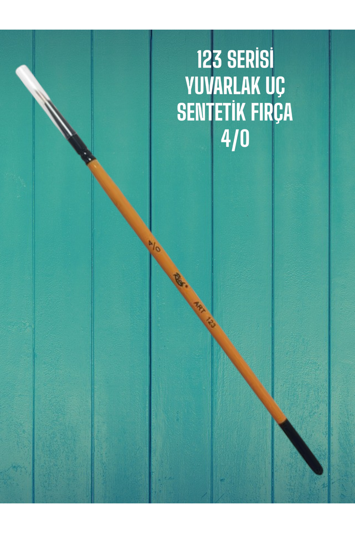 SEYFİKİRTASİYE 4/0 NUMARA 123 SERİSİ YUVARLAK UÇ FIRÇA SENTETİK KIL