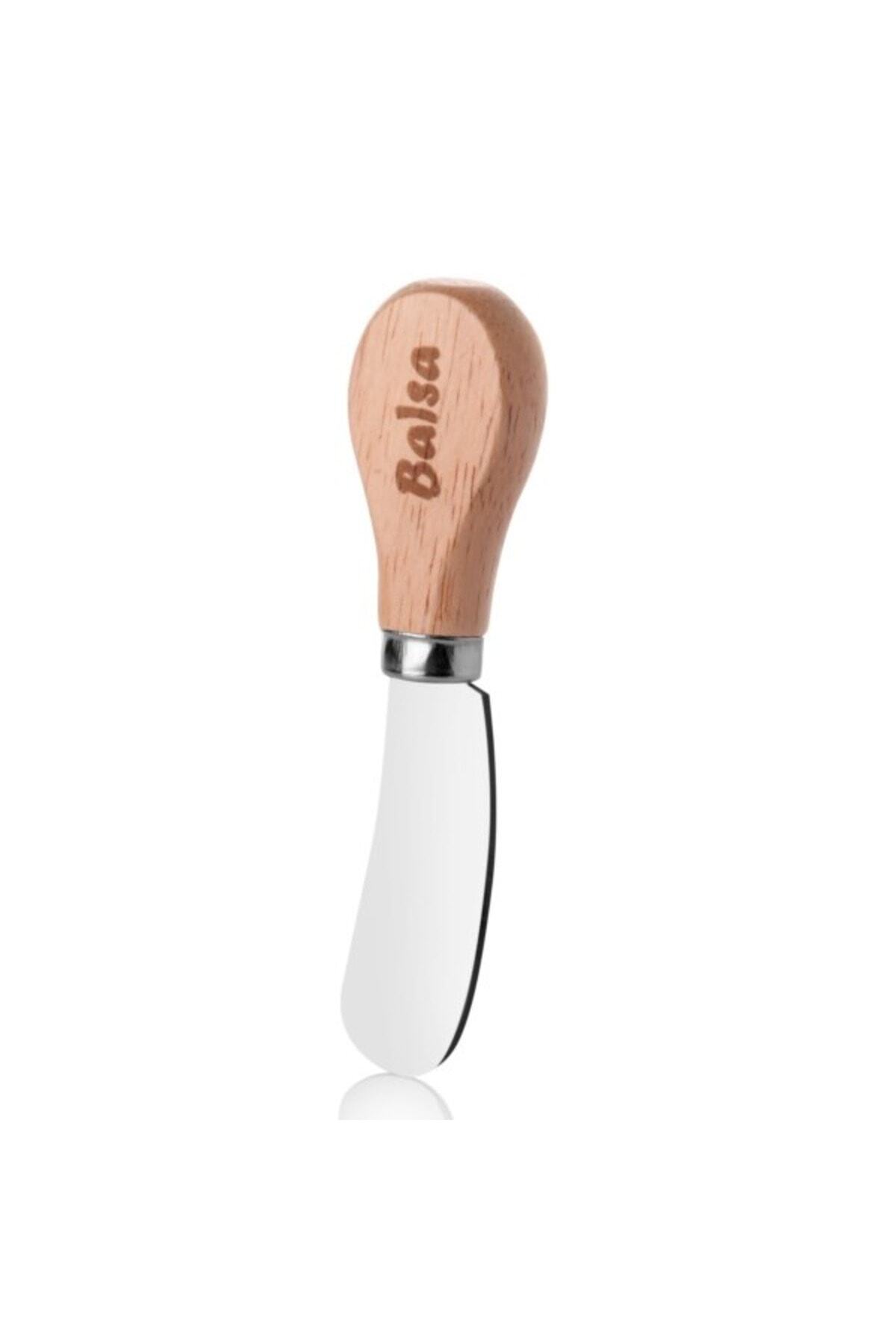 Bamboo Steel Cheese Knife