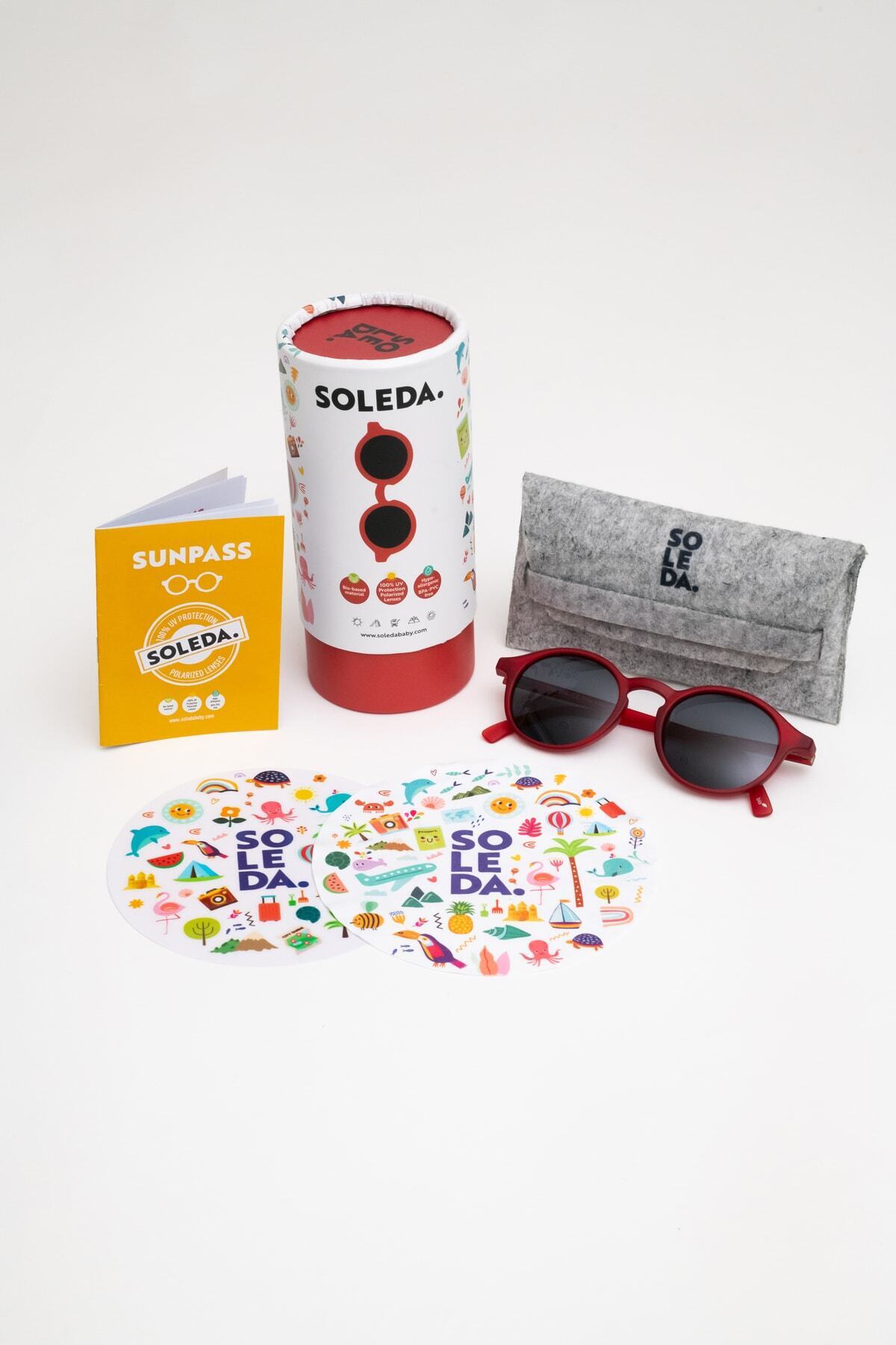 SOLEDA-Adult Sunglasses Red 4