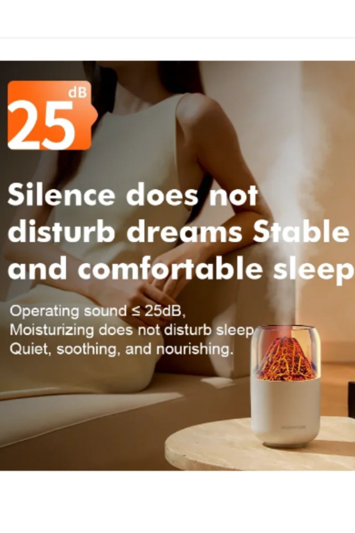 Teknoloji Gelsin Hava Nemlendirici Volkanik Tasarım 300 ml Humidifier Ultrasonik Sessiz Buhar Makinesi Aroma Difüzörü
