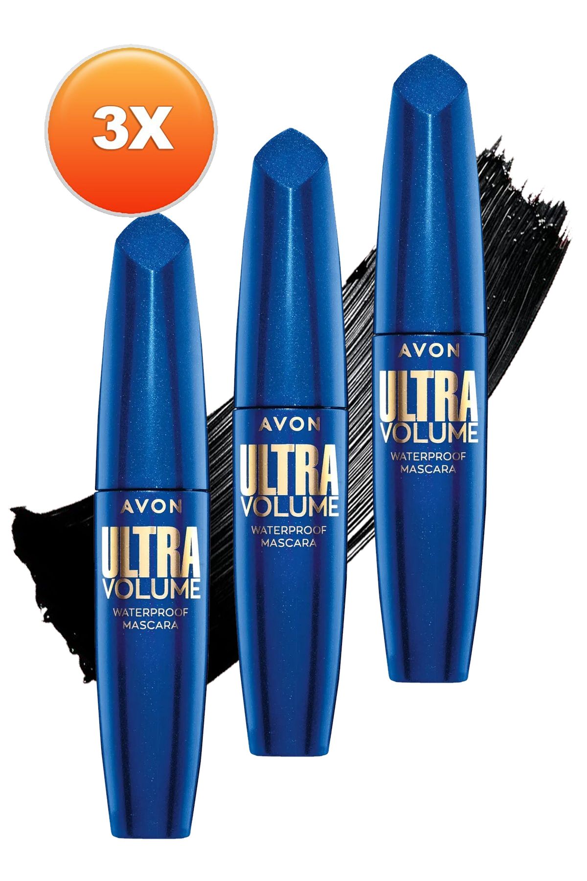 ست سه گانه ریمل ضد آب با حجم بالا Blackest Black Avon