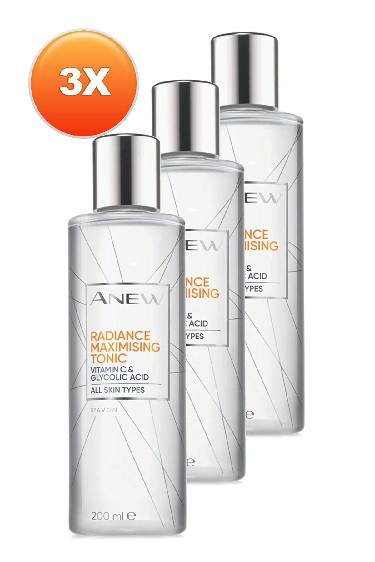 تونیک 200 میلی لیتری Anew Radiance Maximizing Bright Look. مجموعه سه تایی Avon