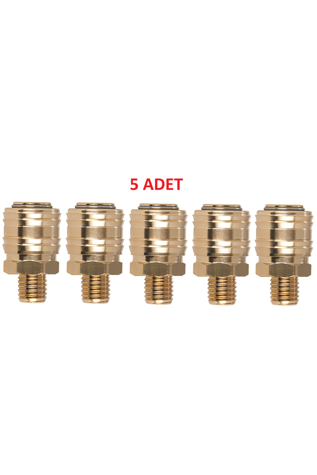 Arc (MAB) Stoper Erkek Gövde 1/4" 5 Adet (HAVA VALFİ) (STOPER ERKEK HAVA JAKI) (KOMPRESÖR UÇ)