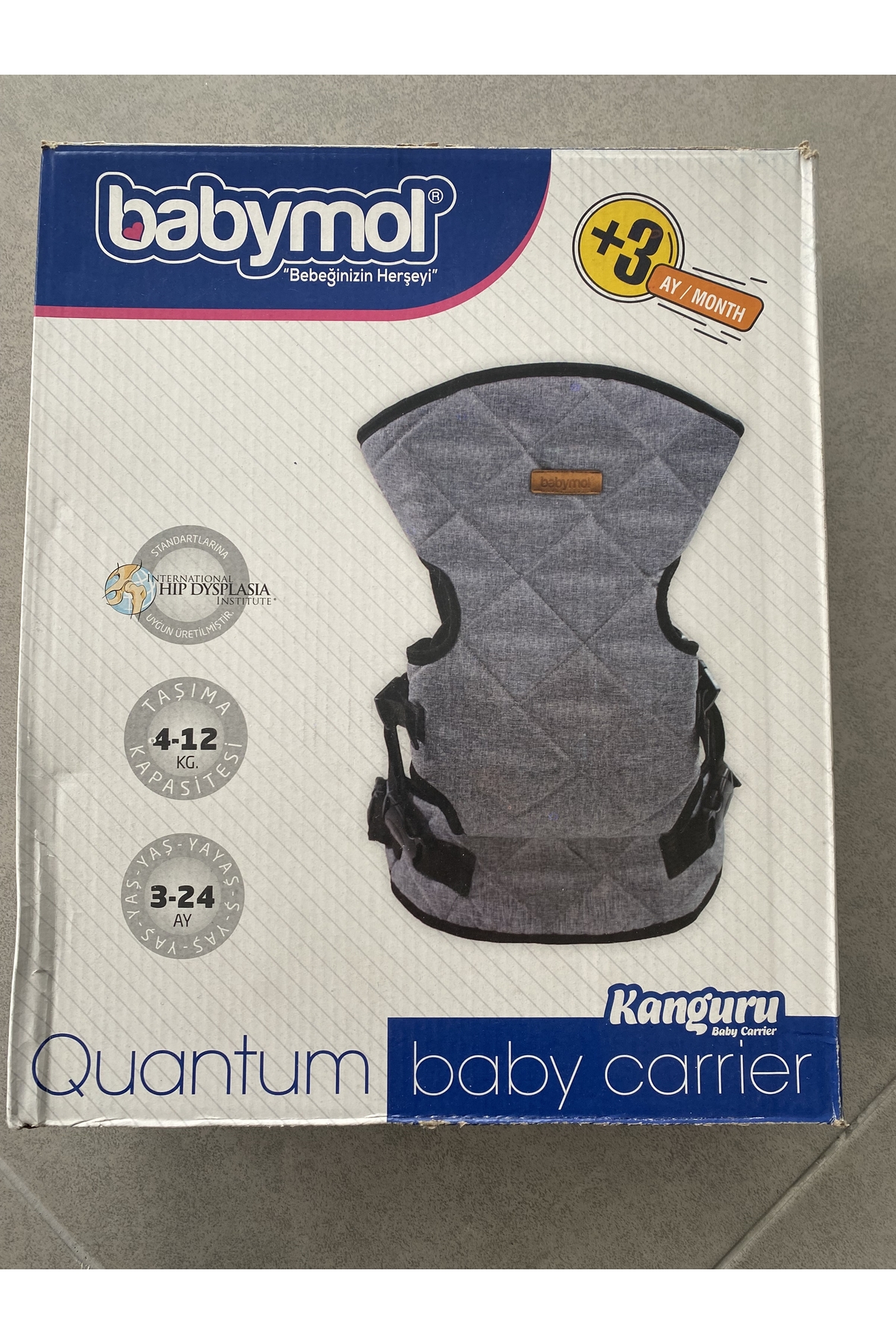 Babymoll Babymol Koyu Gri Kanguru fotoğrafı 2 (önizleme)
