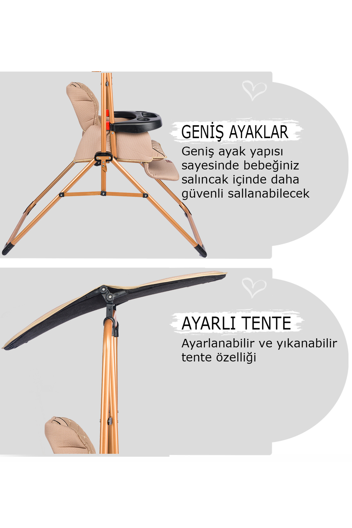 Baby Home 850 Cup Mama Sandalyesi Salıncak Bebek Çocuk Salıncağı. fotoğrafı 5 (önizleme)