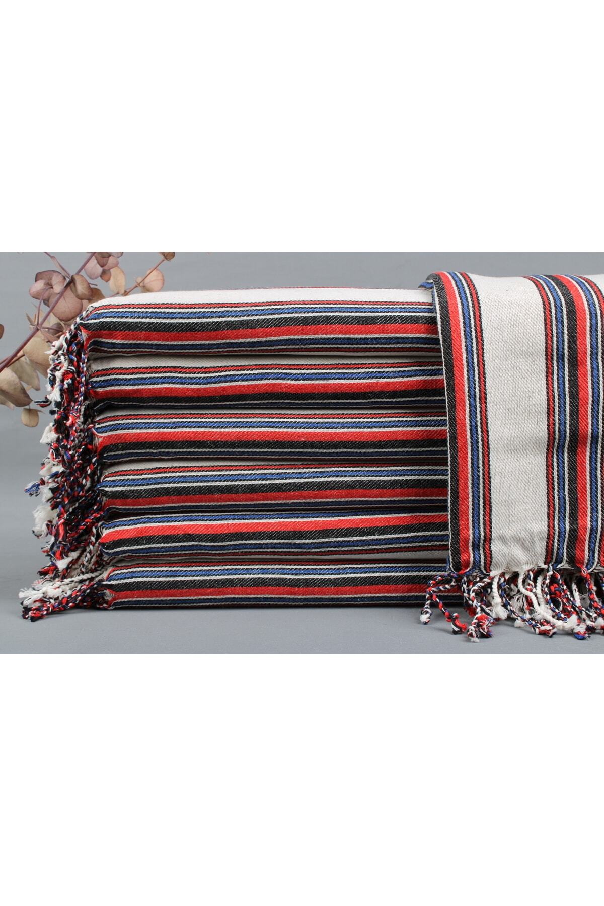 Peshtemal Red-black Peshtemal 95x180 Cm Cotton Peshtemal Sarong Peshtemal
