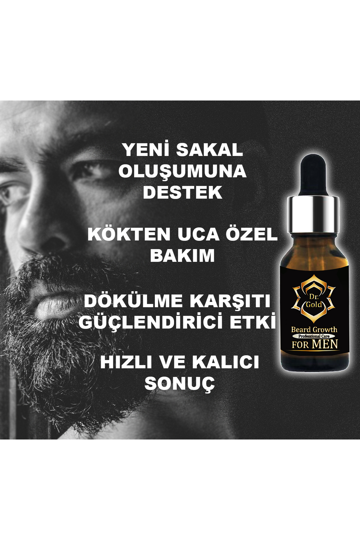 dr gold Sakal Dolgunlaştırıcı Ve Canlandırıcı Bakım Serumu& Sakal