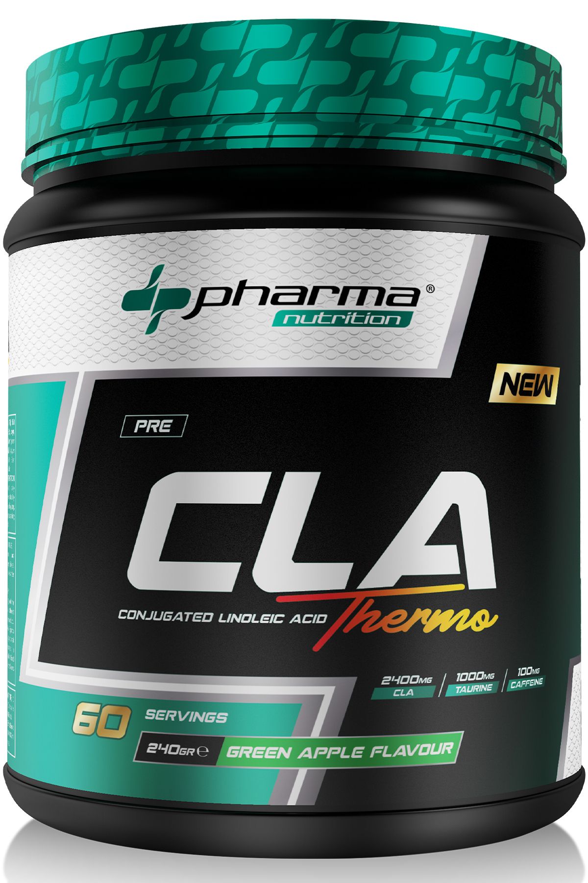 Pharma Nutrition 2400 Mg CLA, 1000 Mg Taurine, 100 Mg Caffeine Kafein, 60 Servis 240 Gr
