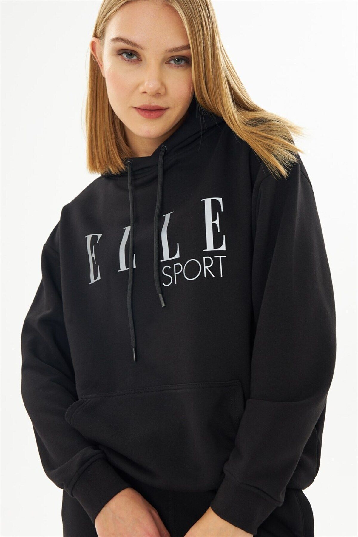 Elle Sport Kap onlu Cepli Reflekt r Kad n Sweatshirt Fiyat