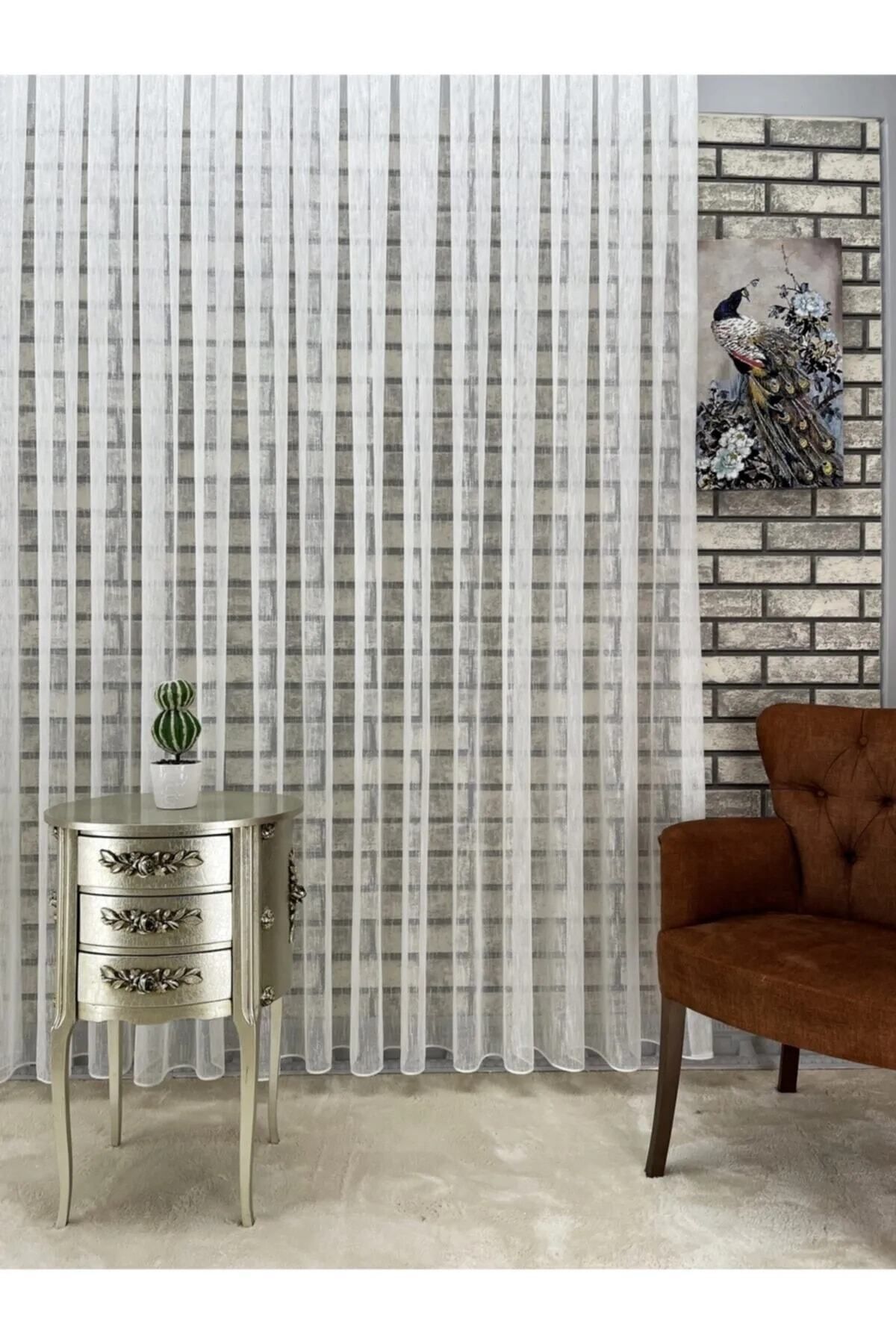 NP Narin Home-ستارة من التول الكتاني، (1/3) بطيات ضيقة، تنورة عالية الجراماج، 2