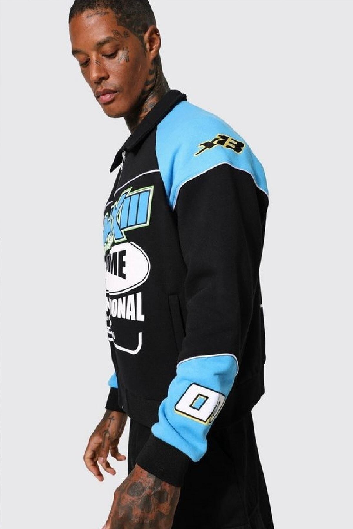 ژاکت مردانه آبی NEWLAKER | NL-MOTO اورجینال - تصویر 5