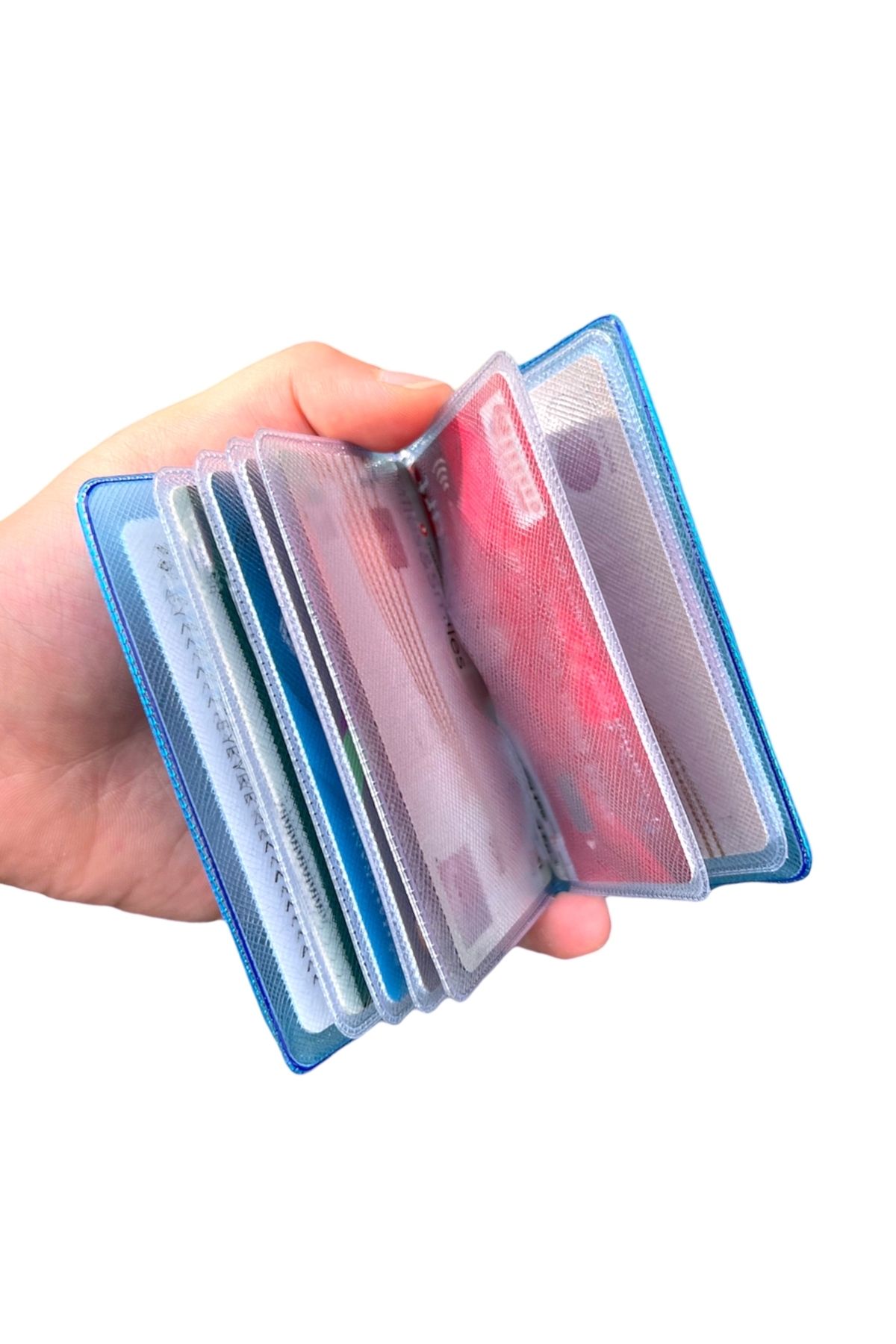 Gempo-Neon Unisex Transparent Wallet Practical Wallet with Card Holder 4