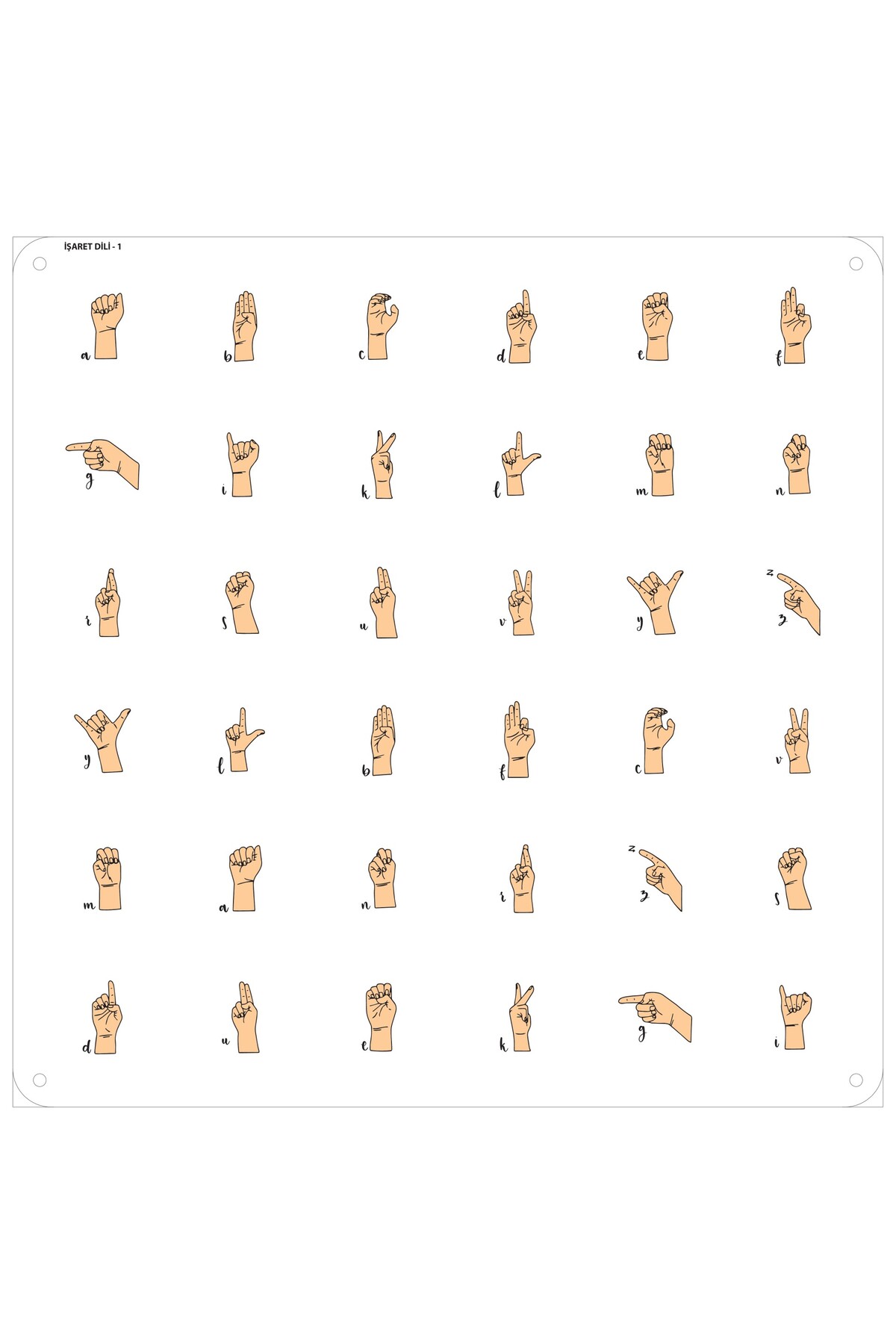 Artikel Mdf Montessori Oyunu Eşleştirme Oyun Kartları 4 Adet Harfler Oyun Kartı, Hafıza Kartı fotoğrafı 3 (önizleme)