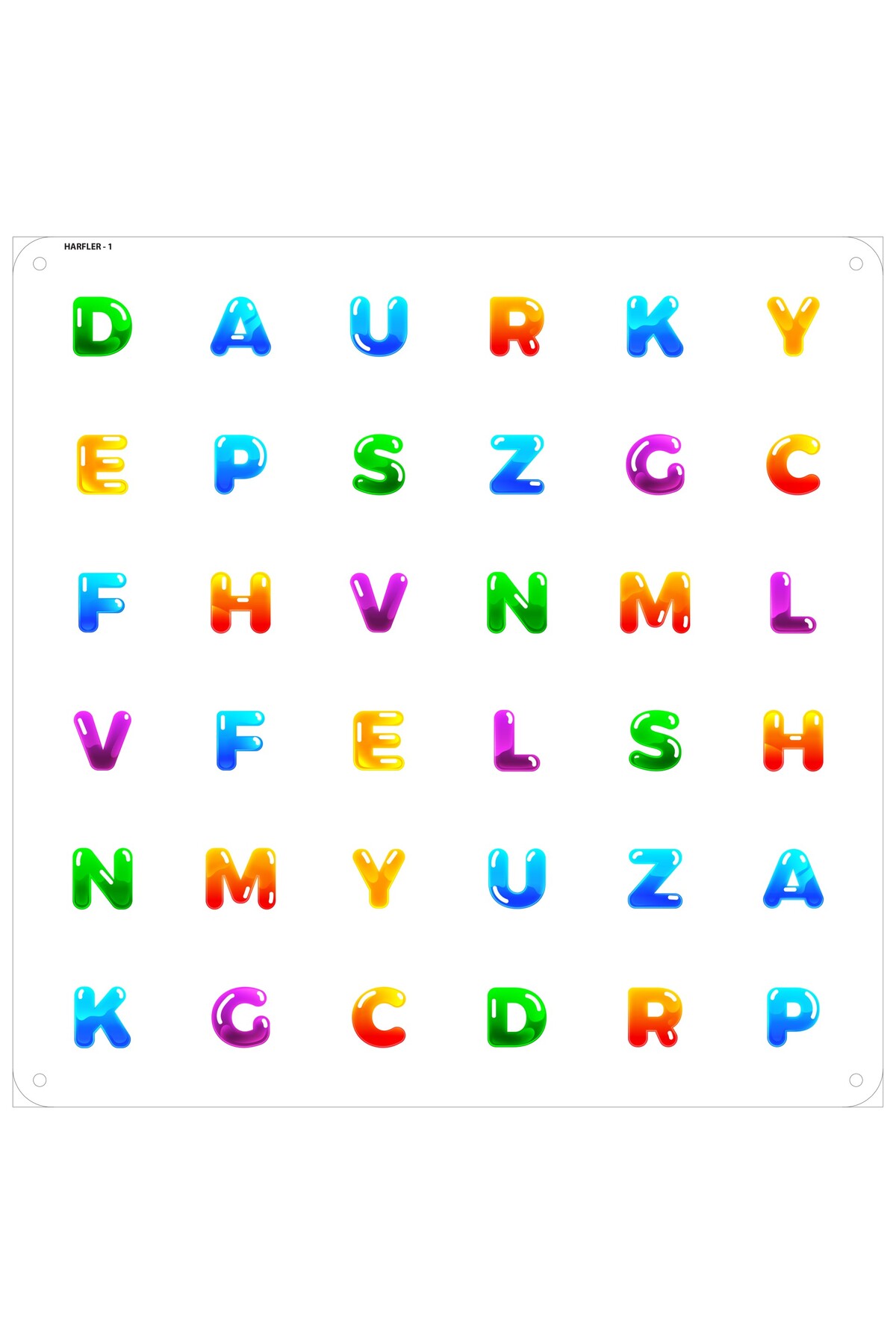 Artikel Mdf Montessori Oyunu Eşleştirme Oyun Kartları 4 Adet Harfler Oyun Kartı, Hafıza Kartı fotoğrafı 5 (önizleme)