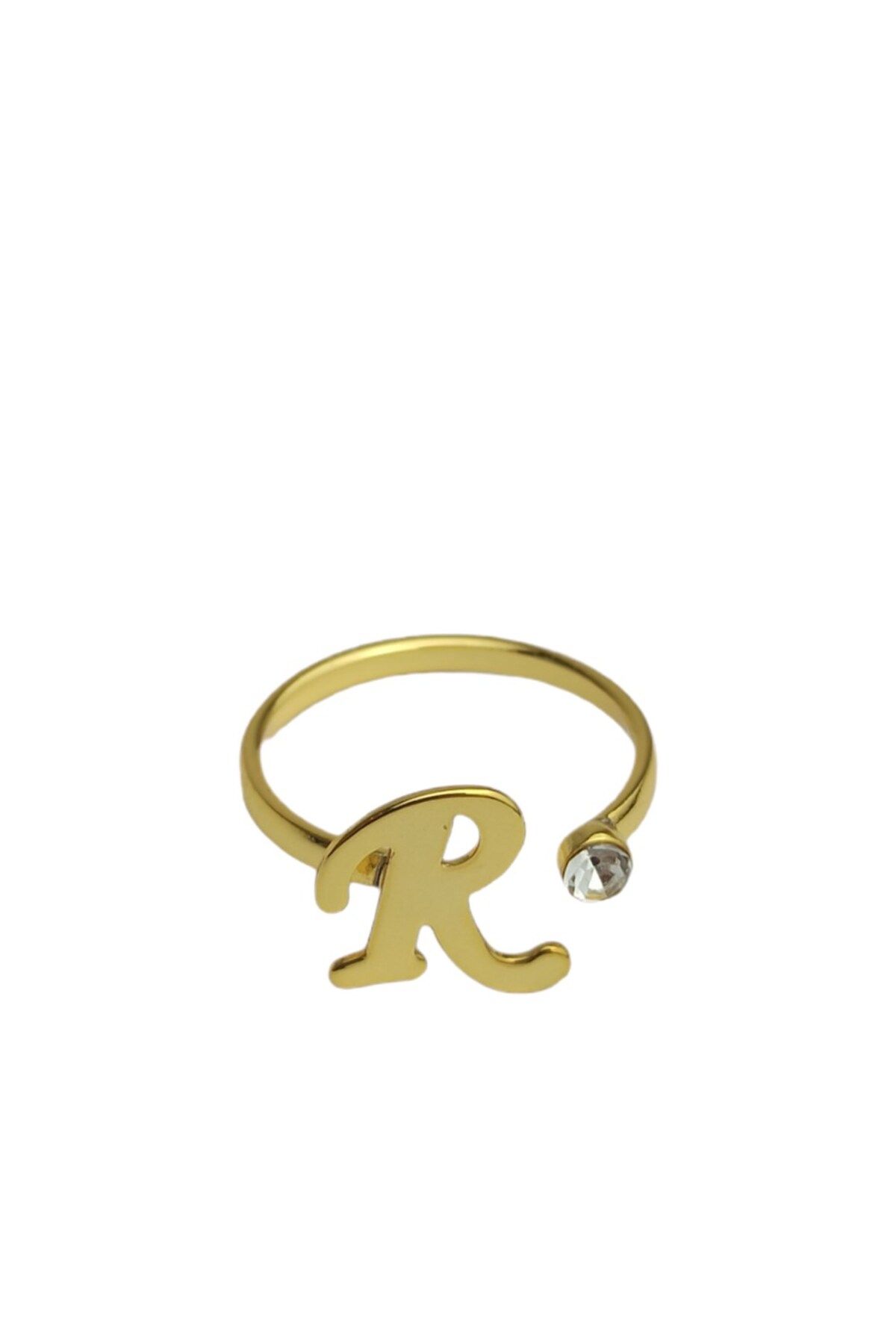Buy R Letter Ring, Dainty Oval Signet Ring Made of 14k Gold, Solid Gold,  Ring for Women Online in India - Etsy