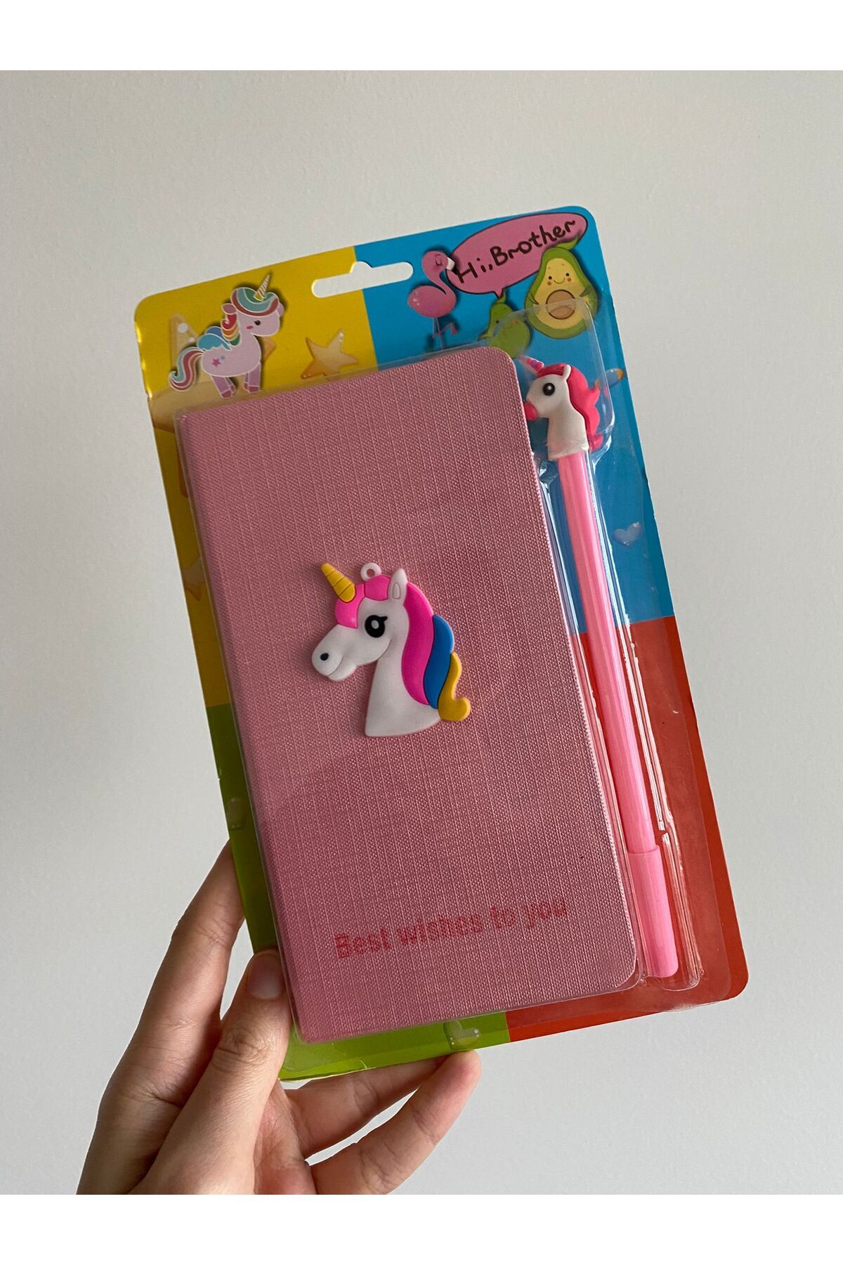 BLA GROUP-Cute Notebook Unicorn Cute Glossy Figured Notebook Diary Notebook Unlined 3