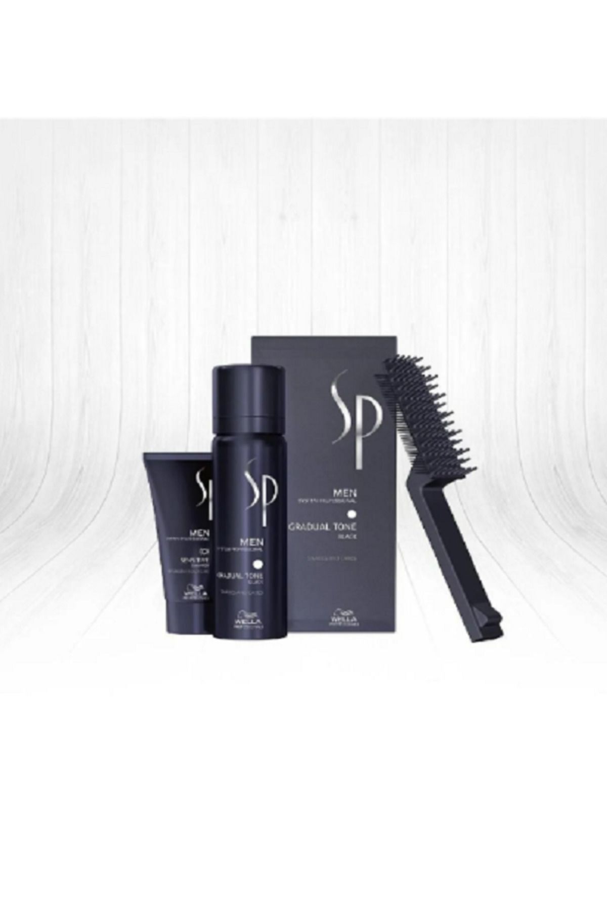 رنگ مو سفید مردانه کانسیلر 60 میل سیاه برای موهای ایجاد شده است. Wella