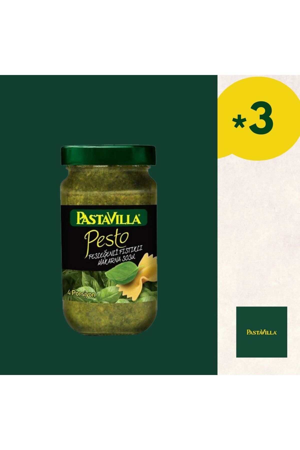 Pastavilla Pesto Makarna Sosu 190 Gr. - 3 * 190 Gr.