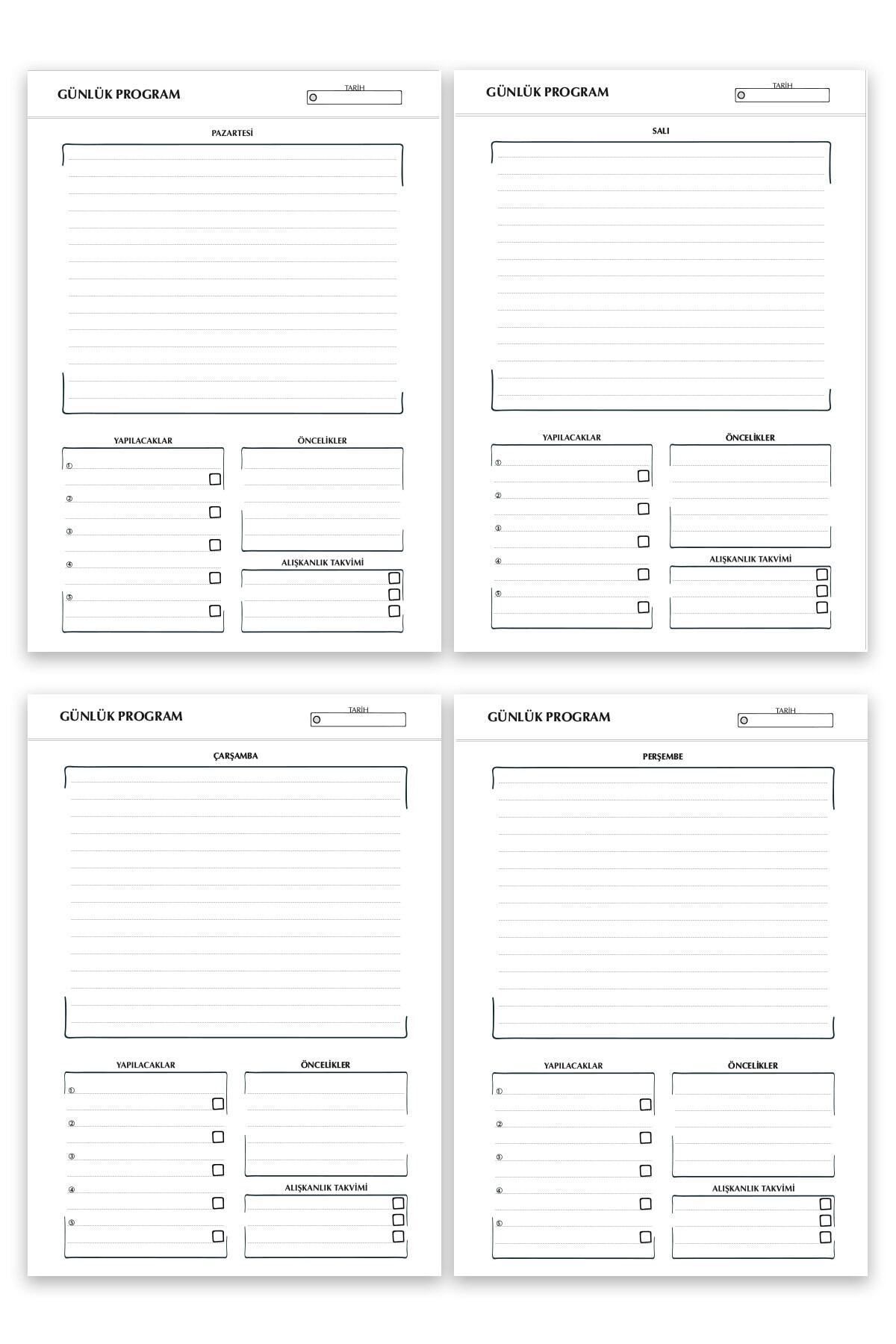 Deep Notebook-Timeless Planner Agenda A5 Spiraled Color Transition Stars Colorful Design 7
