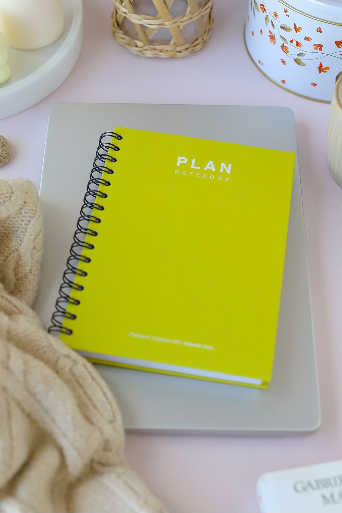 Deep Notebook-Timeless Planner Agenda A5 Spiral Yellow Color Classic Design 3