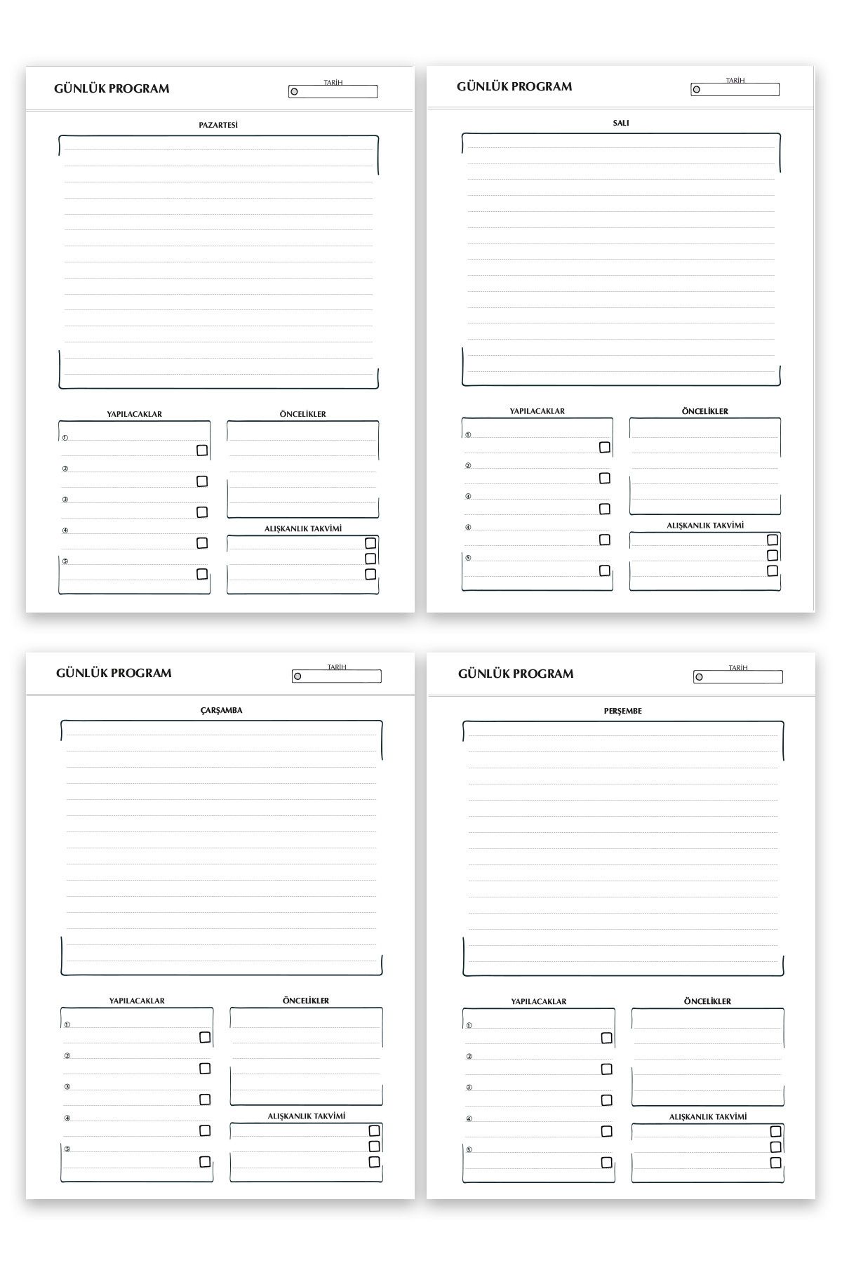 Deep Notebook-Timeless Planner Agenda A5 Spiral Yellow Color Classic Design 7