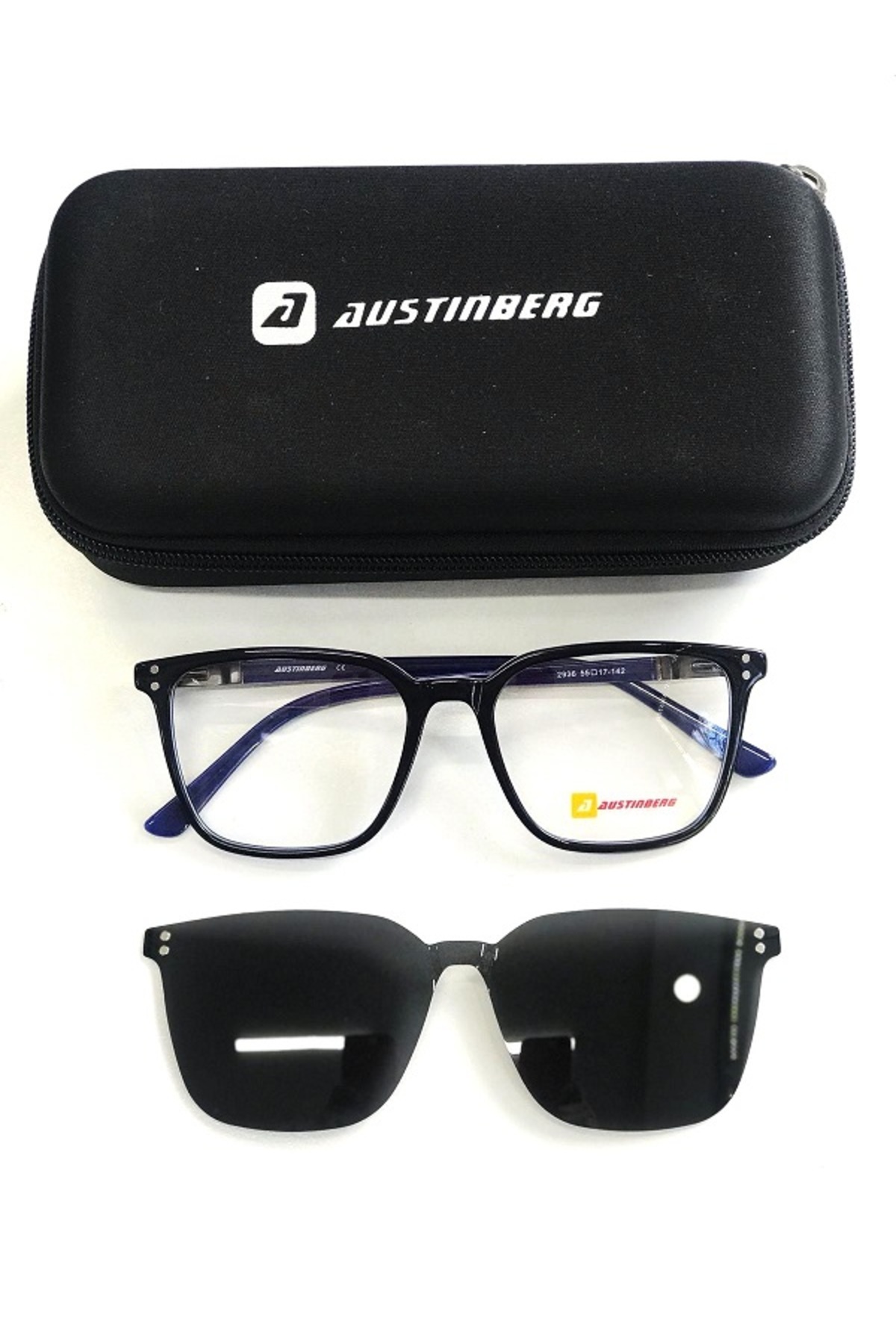 austinberg AUSTİNBERG 2936 polarize klipsli erkek güneş gözlüğü