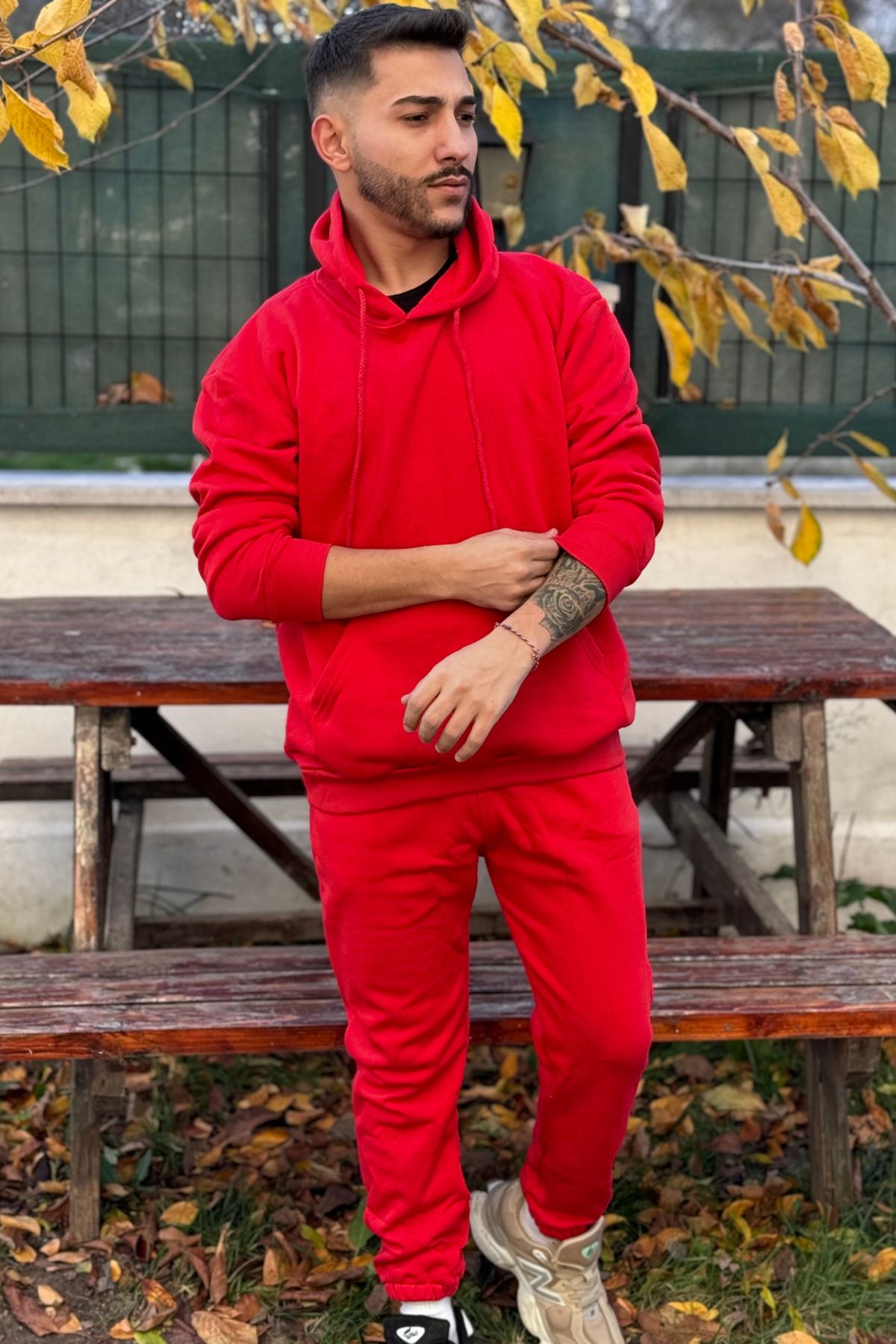 All clearance red sweatsuit