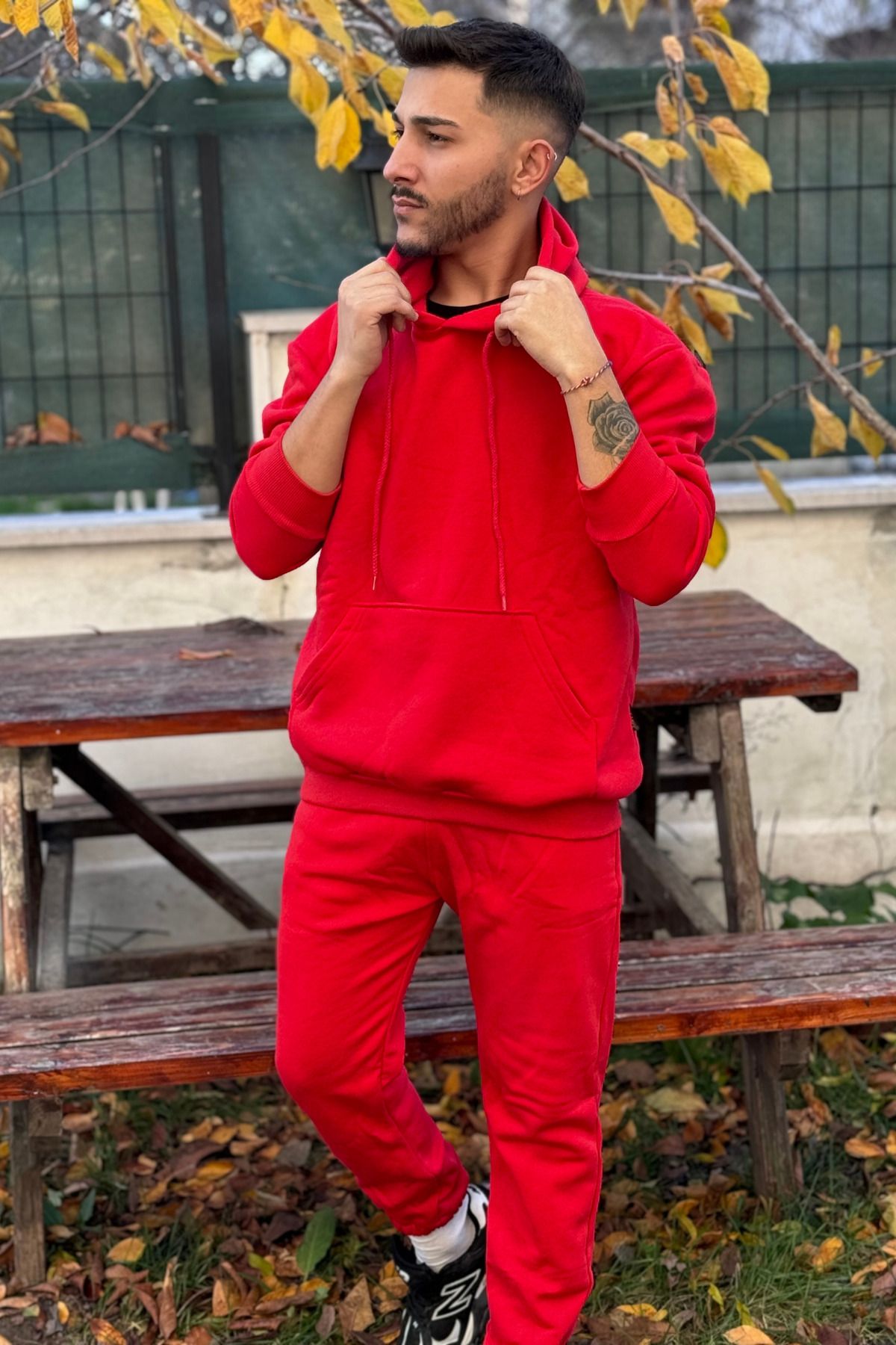 Red sweatsuit set online