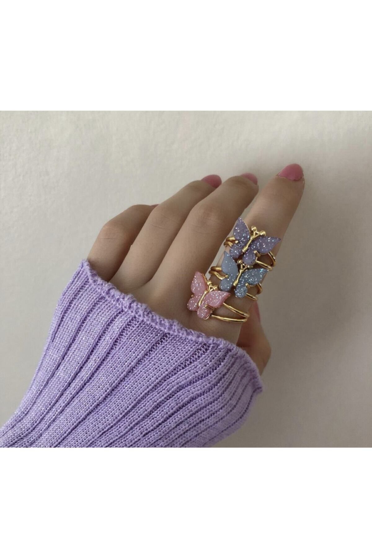 Purple butterfly ring new arrivals