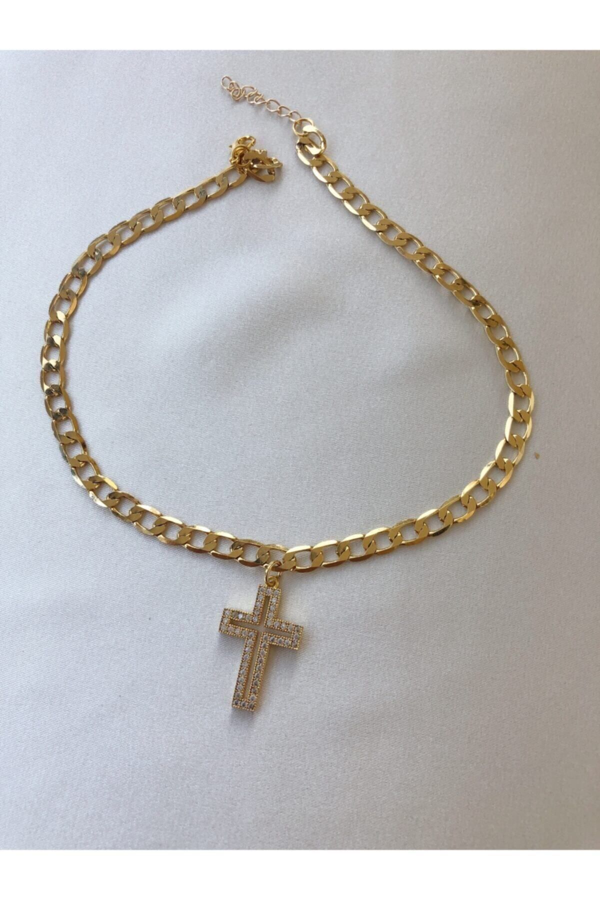 Gold on sale cross choker