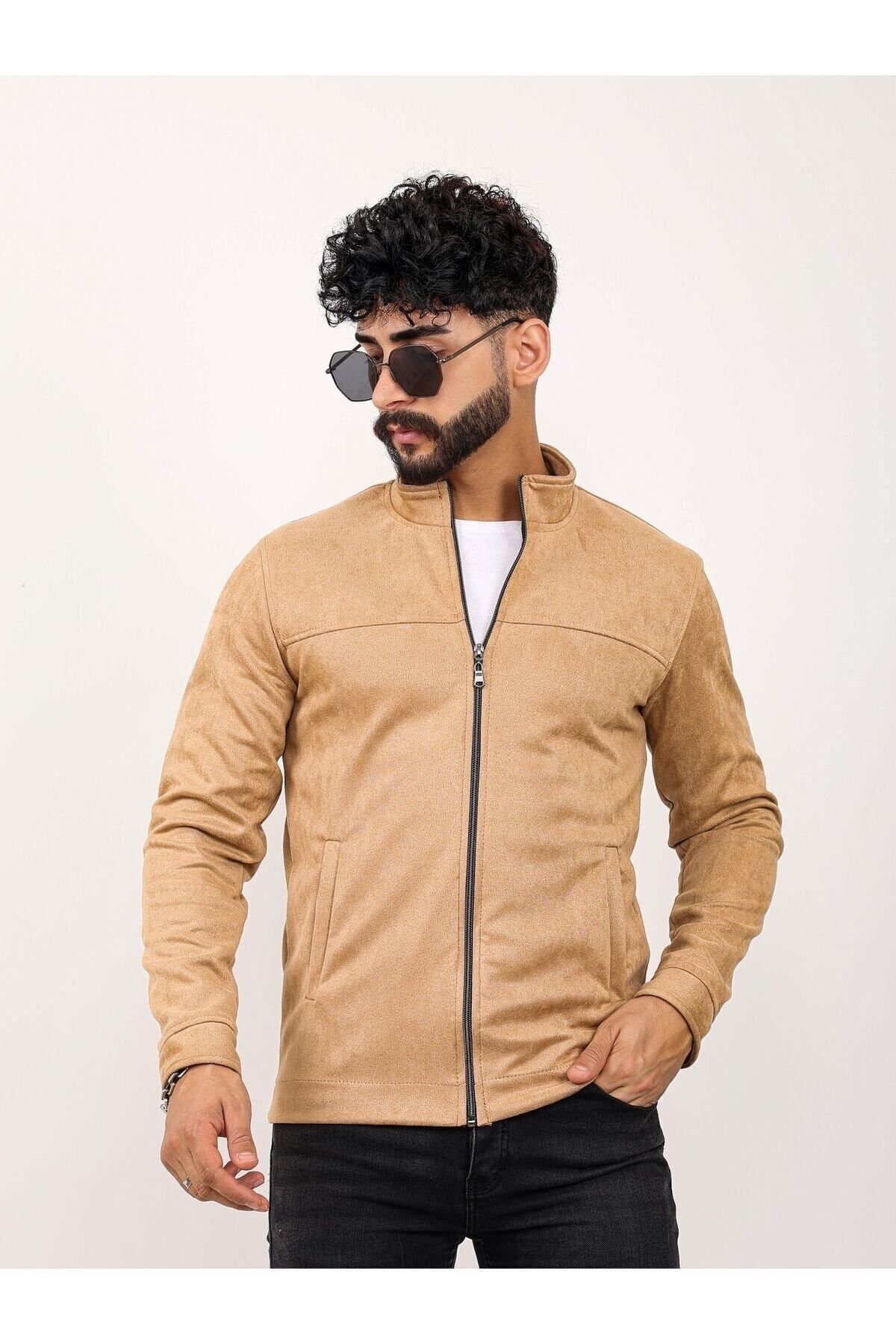 Yellow suede hot sale jacket