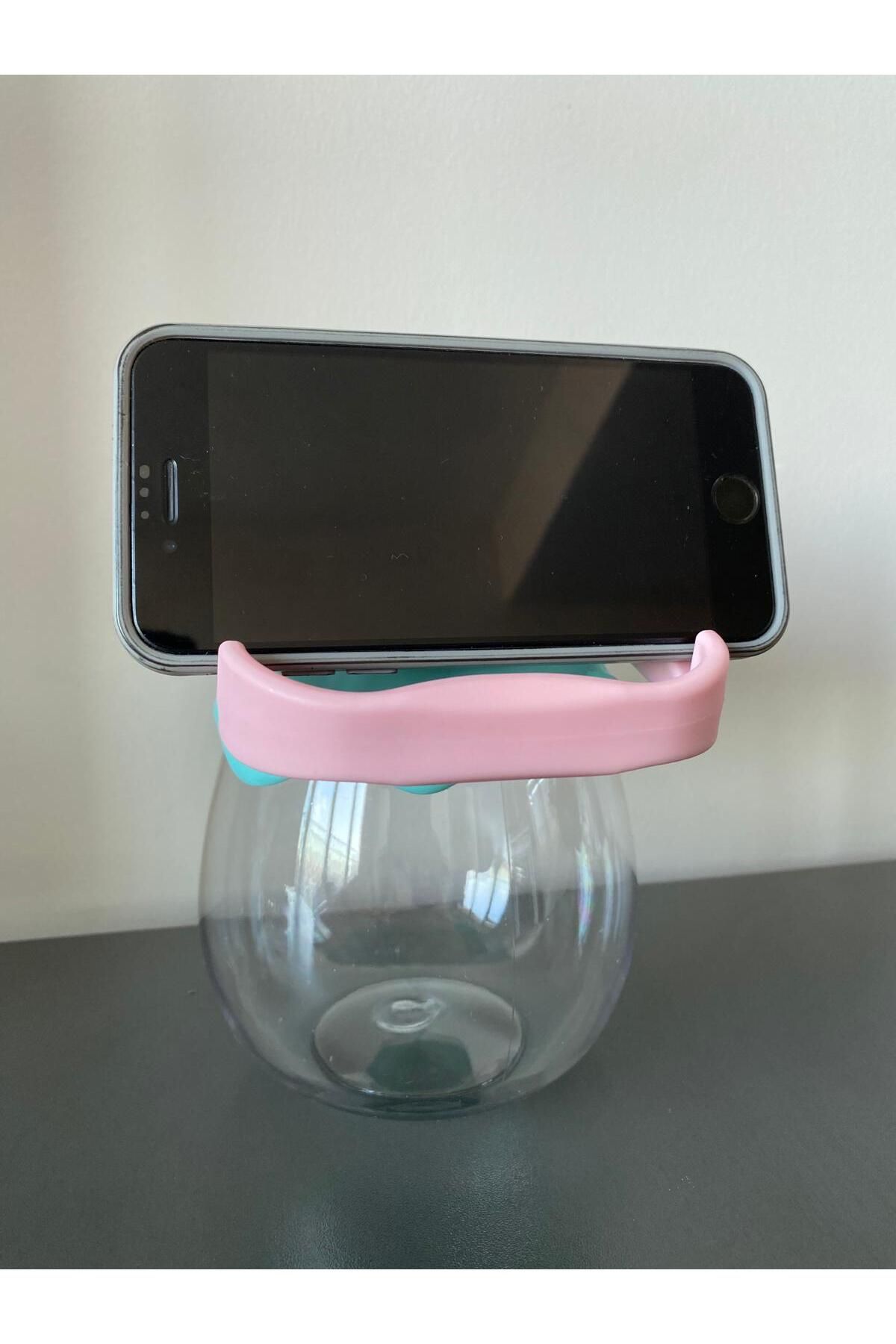 BLA GROUP-BPA-Free Rabbit Figured Eared Water Bottle & Flask with 3D Sticker and Hanging Phone Holder 5