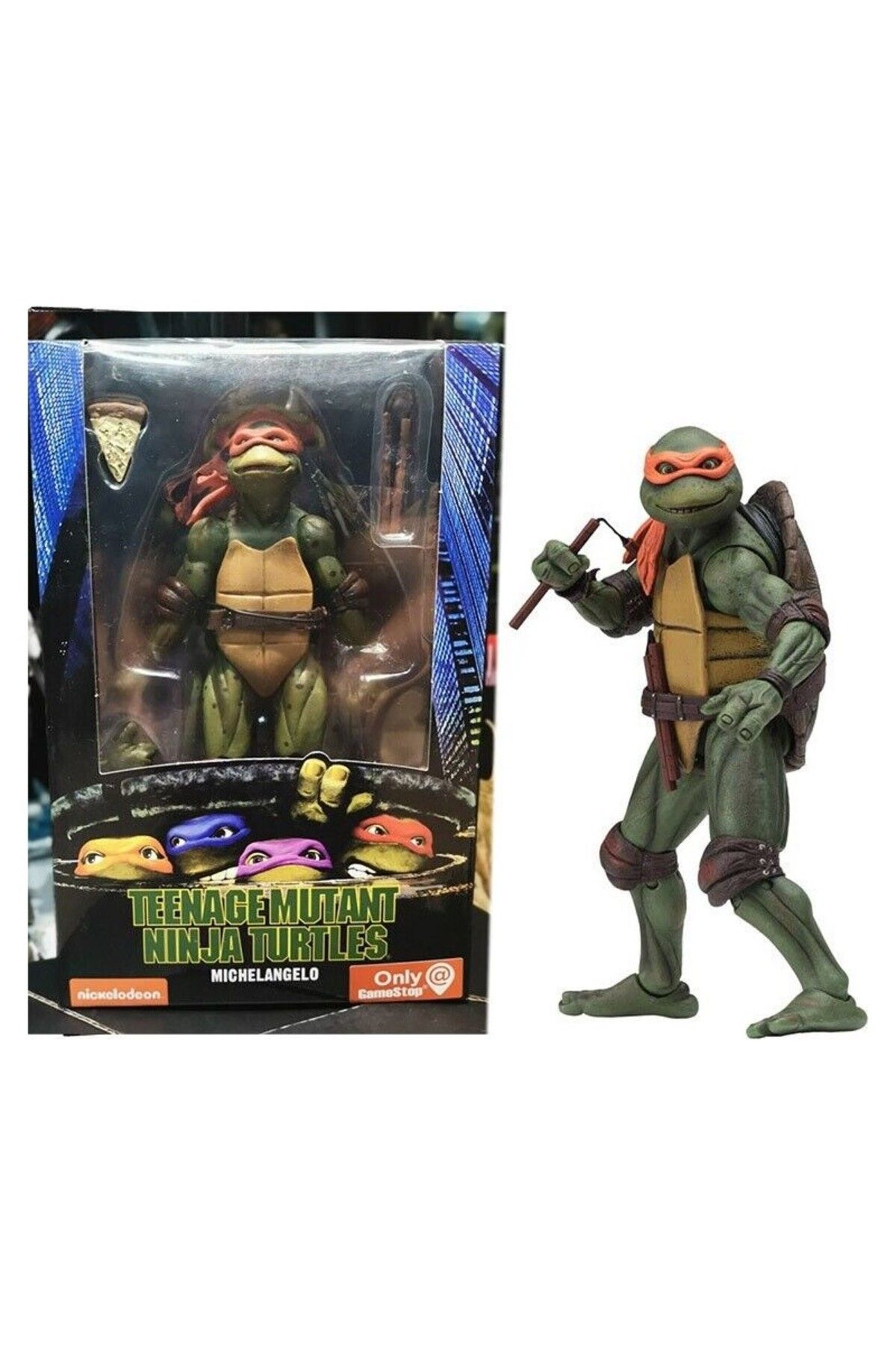 Neca Teenage Mutant Ninja Turtles 1990 Movie Michelangelo Aksiyon Figuru
