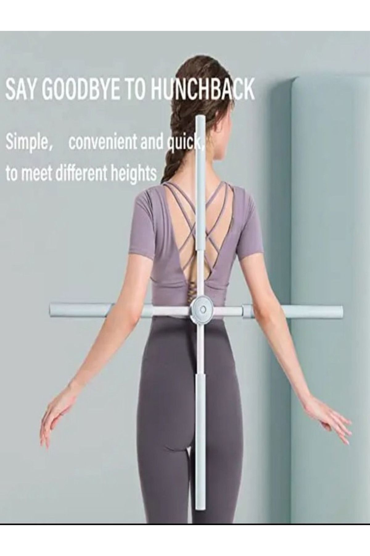 Clifton-Posture Corrector Humpback - Yoga Stick Stretching Tool, Back Splint Bar Bar 5