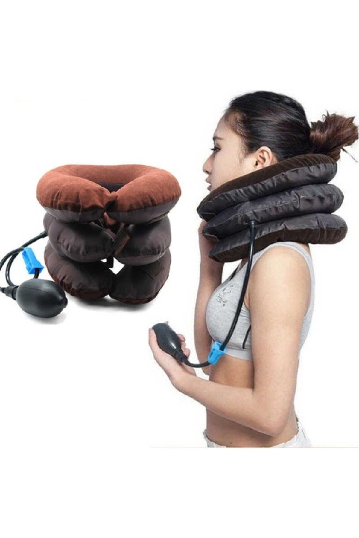STLIFE-Orthopedic Pillow Cervical Neck Pain Travel Pillow Inflatable Pillow Neck Hernia Sitting Disorder 3