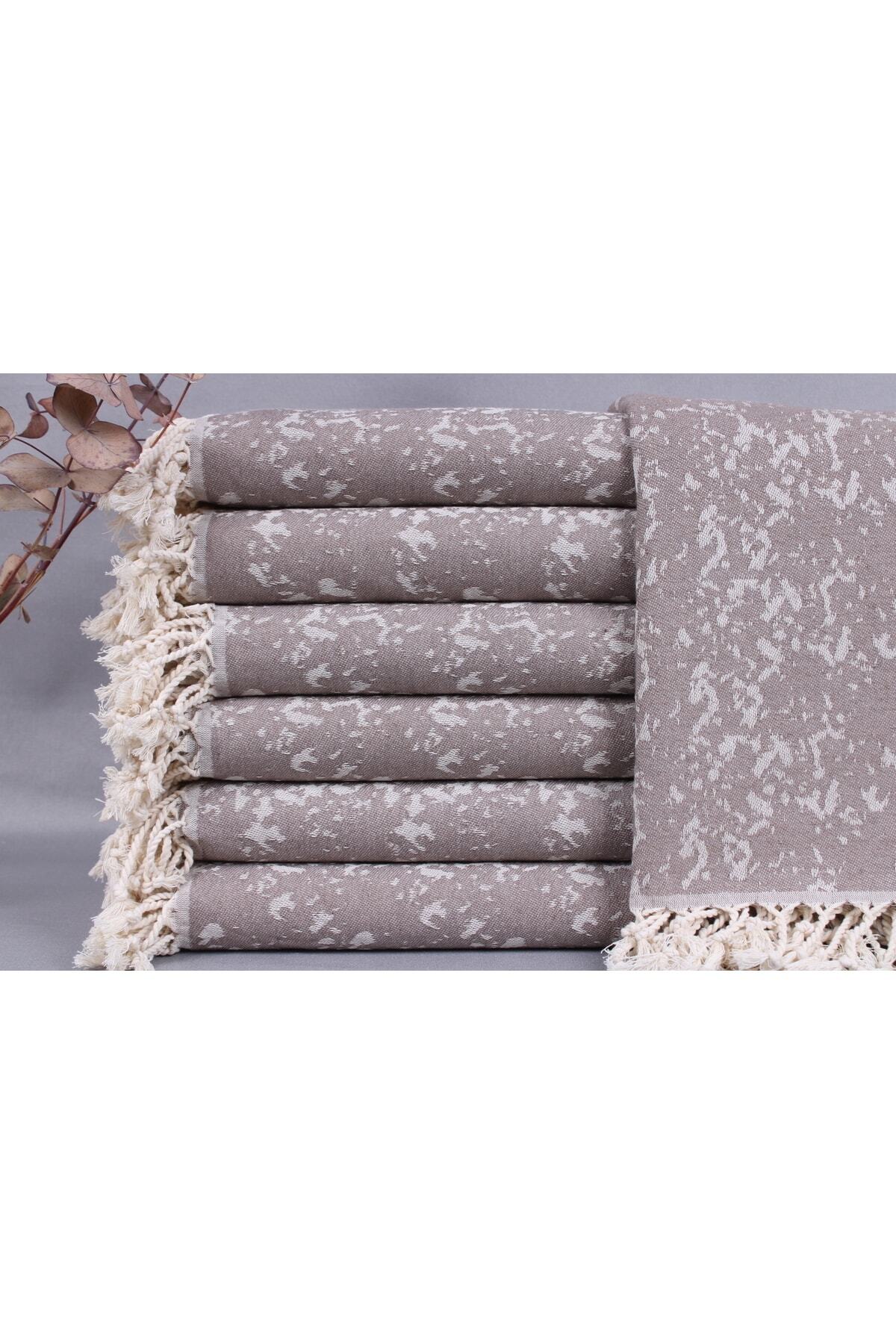 Peshtemal Caretta 100x180 Cm Brown Organic Cotton Peshtemal 100x180 Cm Cotton Peshtemal