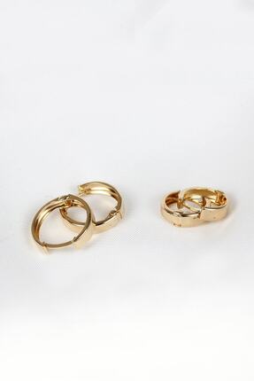 LİLAK KUYUMCULUK 14 Ayar Altın Halka Küpe Büyük