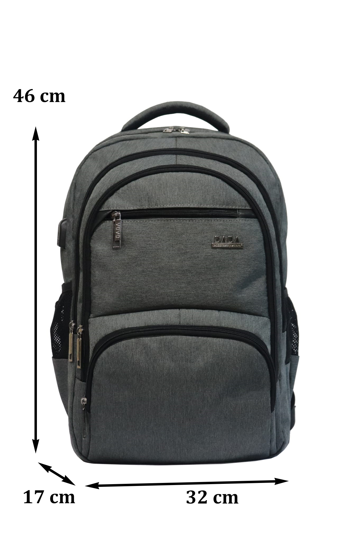 کوله پشتی زنانه خاکستری Case Club | Sırt Çantası-04 اورجینال - تصویر 4