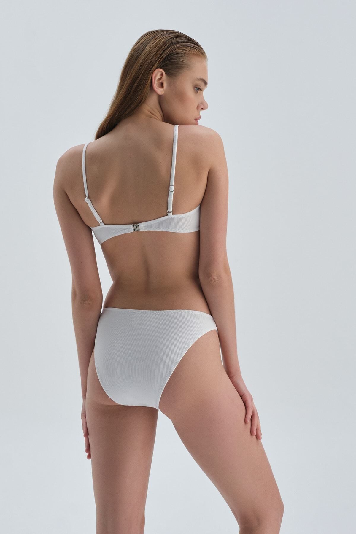Dagi-Fehér alacsony derekú bikini alsó 2